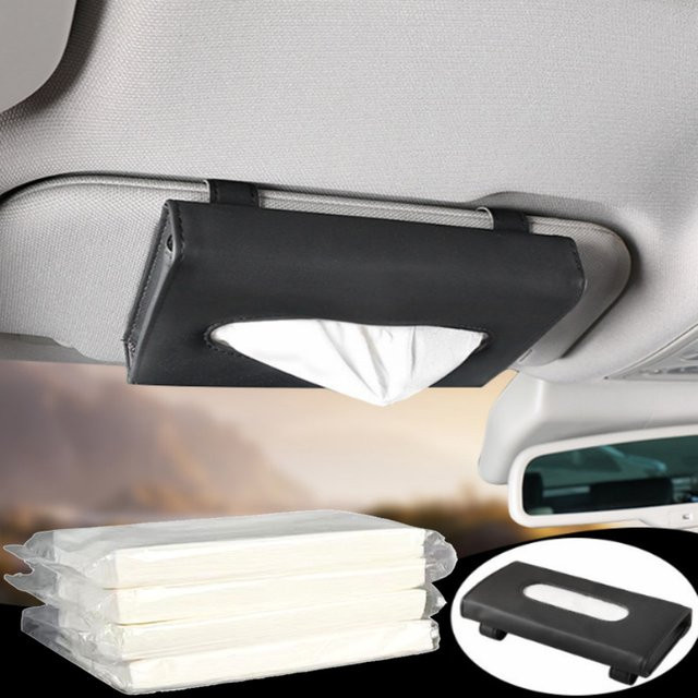Gmarty Auto-Taschentücher 5er-Pack, Weiß, 150 Stück (5 x 30 Stück) als Nachfüllpackung für Fahrzeug, Zuhause und Badezimmer - Bild 1