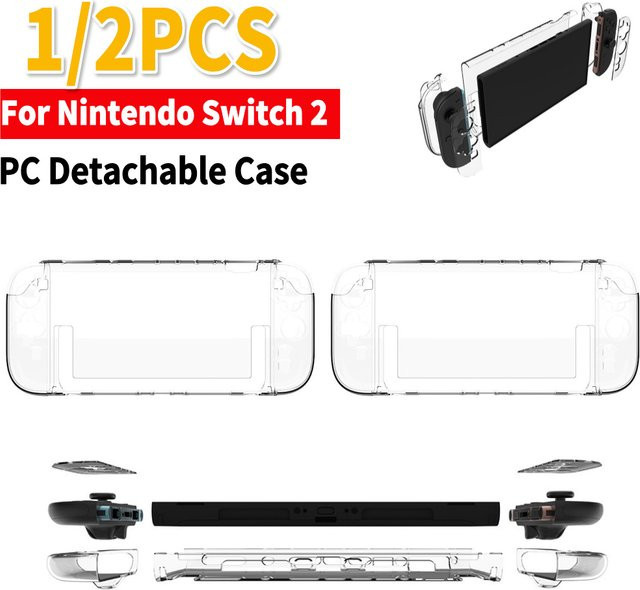 Transparente stoßfeste Schutzhülle aus PC-Hartschale für deine Nintendo Switch 2 - Bild 1