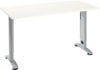 Schäfer Shop Select Home Office Tisch Login mit C-Fuß, höhenverstellbar, Farbe: weiß, B/T/H: 130 x 65 x 65 cm - Bild 1