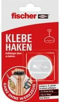 Fischer Klebehaken aus Kunststoff in Weiß - Bild 1