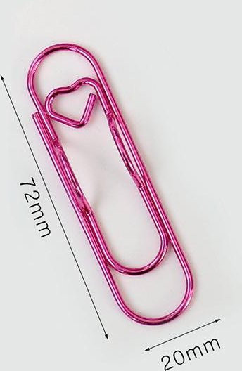 Aloisia Love-Stifteclip-Set aus Edelstahl in Pink und Mehrfarbig - Bild 1