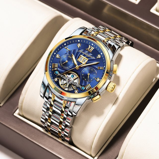 POEDAGAR Armbanduhr, Automatik, Edelstahl, Herren - Bild 1