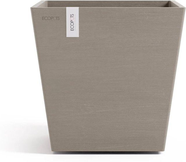 Ecopots Pflanztopf Rotterdam Braungrau B: 25,2 cm, T: 24,5 cm - Bild 1