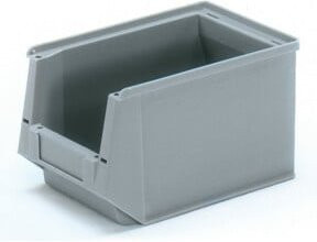 Fetra Sichtlagerkasten aus Kunststoff in Grau B/T/H: 23,0 x 14,7 x 13,2 cm - Bild 1