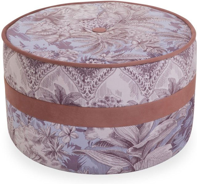 Pouf Bassetti Tino Soft Body aus buntem Stoff, zylindrisch, B/T/H: 39 x 39 x 63 cm - Bild 1