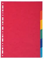 Exacompta Ordnerregister A4 in Mehrfarbig und Rot aus Papier mit FSC-Zertifizierung - Bild 1