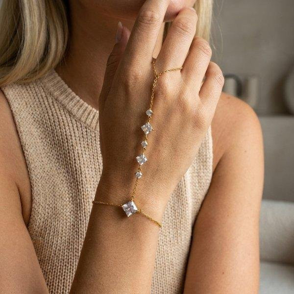 TuiYing001 Fingerring, Zirkonia, Gold, Damen, brown - Bild 1