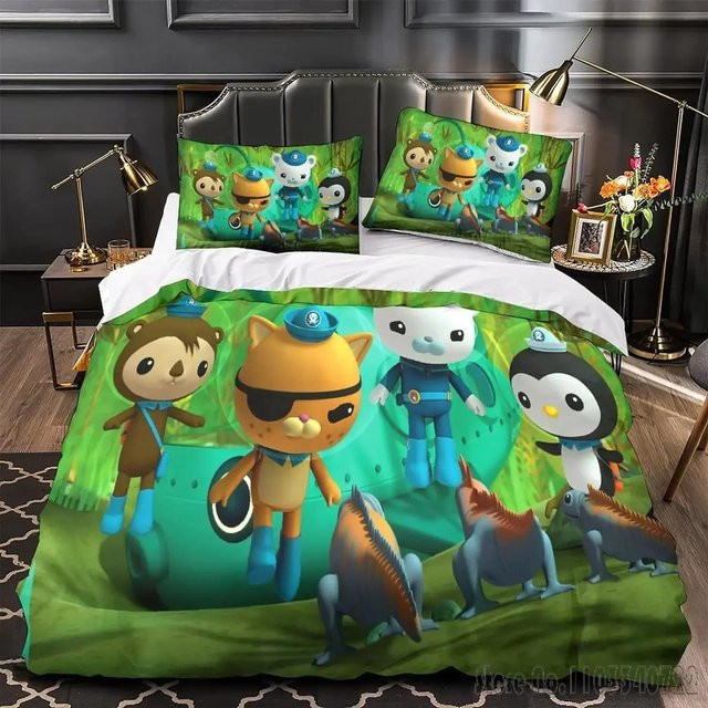 Oktonauten Bettwäsche-Set für Kinder mit Bettdeckenbezug und Kissenbezug, Mikrofaser, Mehrfarbig, B/H: 120 x 150 cm - Bild 1