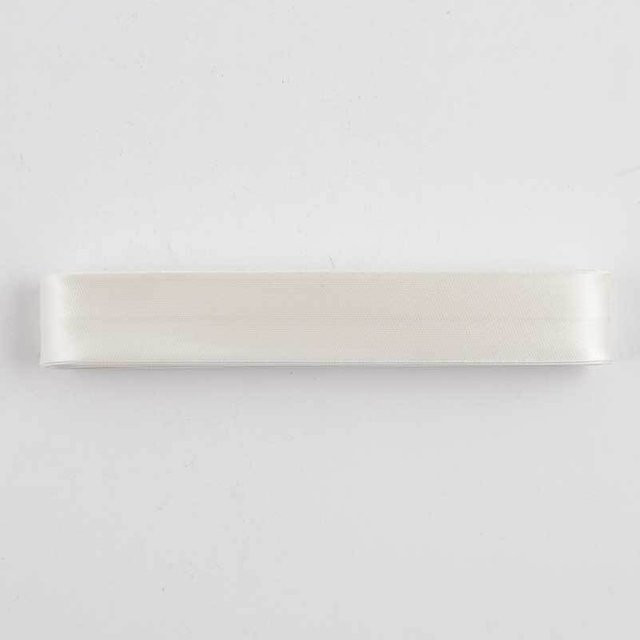 Gütermann Schrägband Satin Weiß 20 mm Breite, 2 m Länge, Viscose - Bild 1