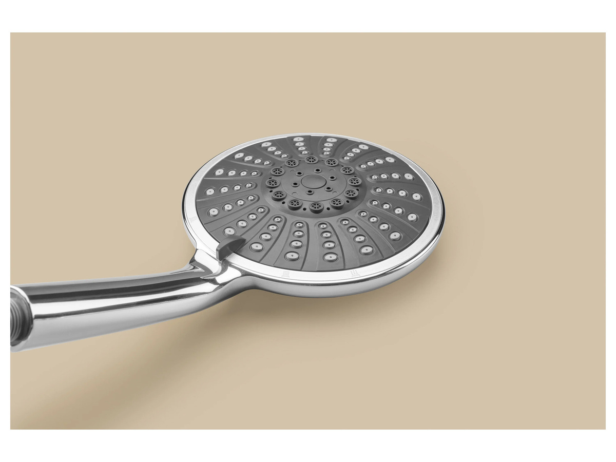LIVARNO Multifunktionsbrause-Set mit Brausestange in Chrom und Silber mit Handbrause, Regendusche und Massagefunktion aus Edelstahl - Bild 2