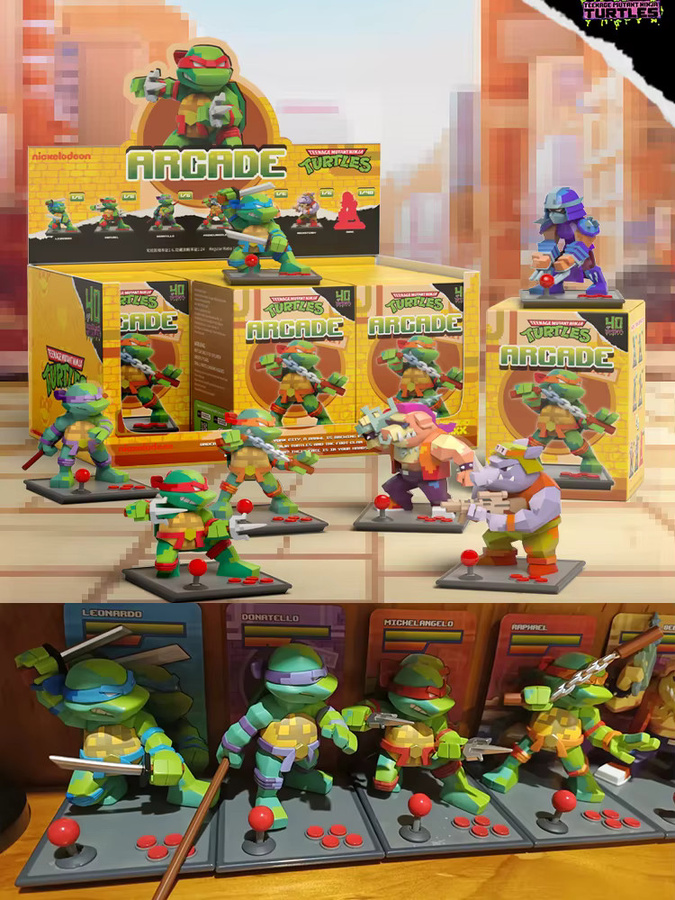 Mighty Jaxx Ninja Turtles Rrcrde Blind Box Anime Figur Multicolor Desktop Ornament - Bild 4