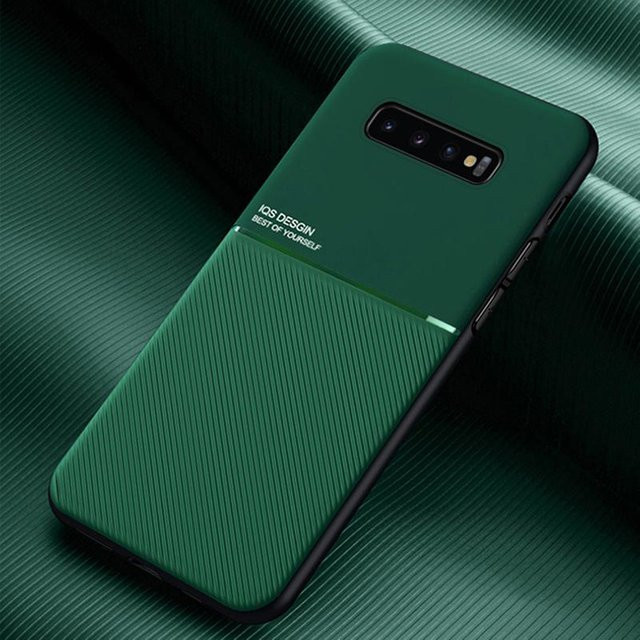 Magnetische Silikon Handyhülle für Samsung Galaxy S10E S20 S21 Ultra Plus in Grün - Bild 1