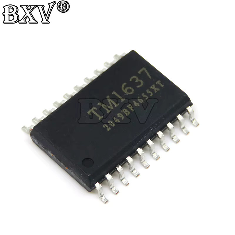10er Set TM1637 TM1638 SOP20 LED Digital Rohr Fahrer Chips in Schwarz von BXV - Bild 2