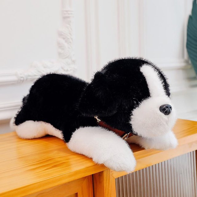 Simulations-Husky-Puppe, Plüsch / Textil, 40cm - Bild 1