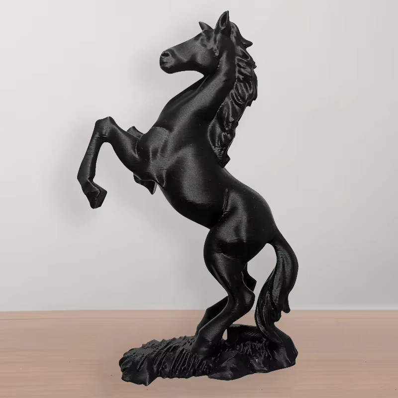 SHNGki Pegasus-Skulptur aus dem 3D-Druck, modernes Tier-Ornament in Schwarz für dein Zuhause oder Büro - Bild 2