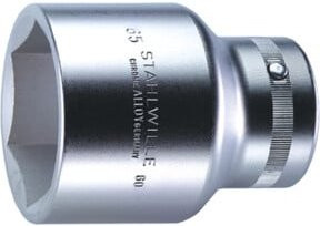 Stahlwille Steckschlüsseleinsatz 1 Zoll 25mm SW 80mm L 120mm aus Edelstahl in Silber - Bild 1
