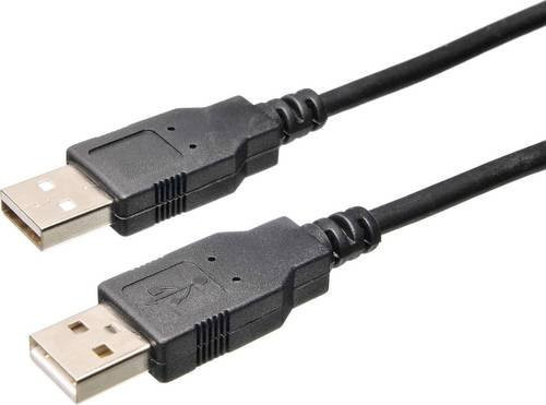 Bachmann USB-A Kabel in Schwarz, Länge: 1 m - Bild 1