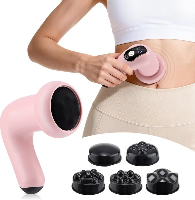 agdoad Massagepistole, Tragbarer Massagestab mit 5 Massageköpfen, Unisex - Bild 1