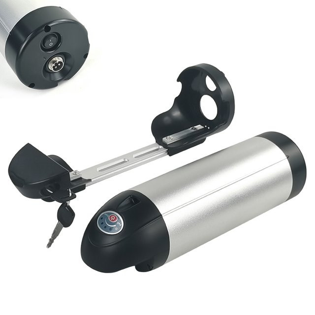 E-Bike Batterie 36V mit Side Release für City und Mountainbikes in Silber - Bild 1