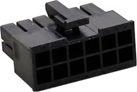 Molex Buchsengehäuse-Kabel Schwarz 12-polig 39013125 - Bild 1
