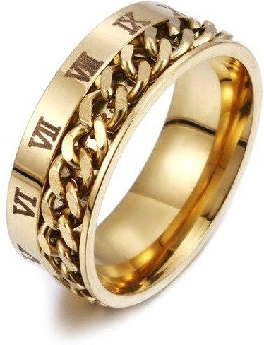 Allbestart Spinner Kettenringe, Edelstahl, Gold, Unisex - Bild 1