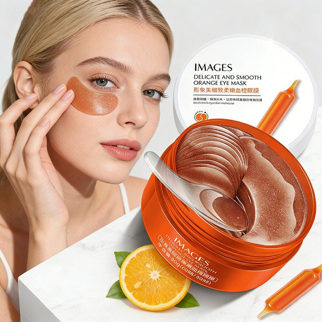 IMAGES Augenmaske Orange, 60 Stück - Bild 1