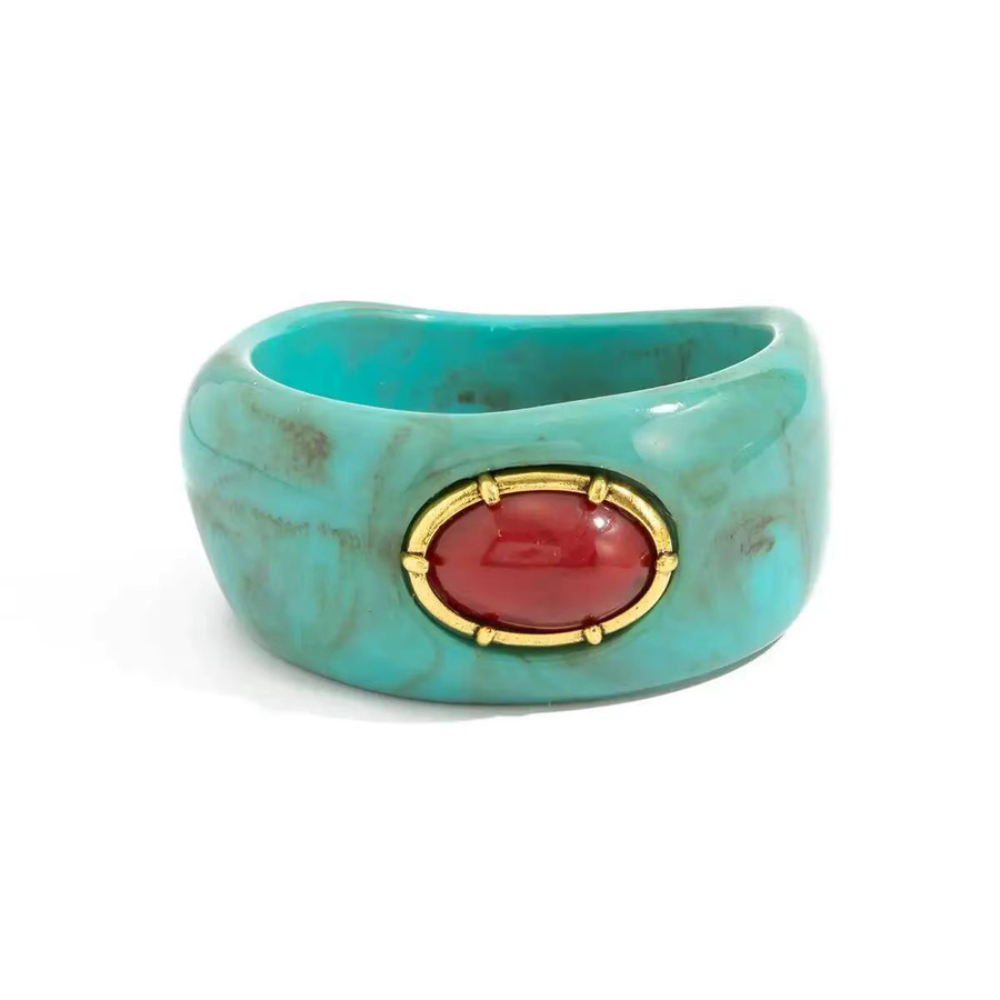 IngeSight.Z Armband, roter Stein, Harz-Acryl, Damen - Bild 4