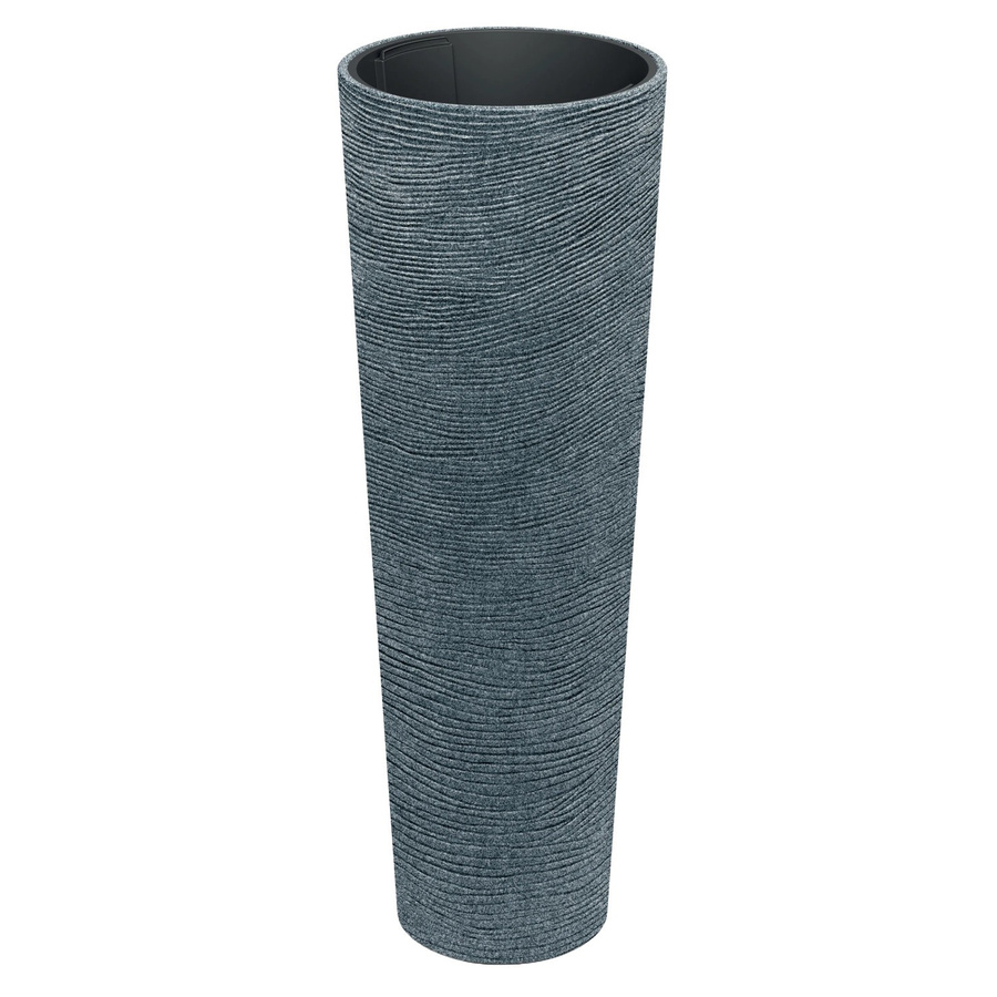 Prosperplast Blumentopf Tubra Schlank Hoch Granit-Schwarz Höhe: 100 cm, Durchmesser: 40 cm - Bild 2