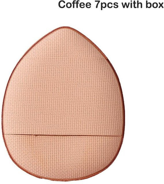 Wisteriah Kosmetik Kissen Puff Set, kaffeebraun, 7 Stück - Bild 1