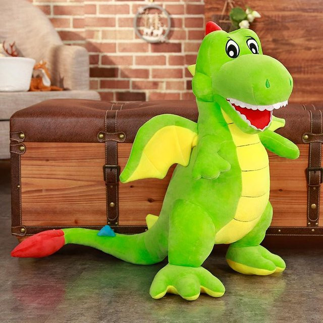 Yiran Health & Beauty Pterosaurier Dinosaurier Puppe Plüschtier, Grün Rosa, 95cm, ab 14 Jahre - Bild 1