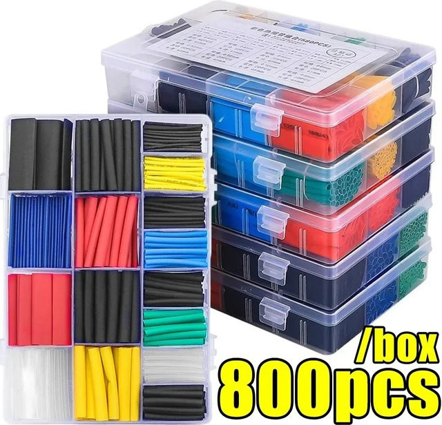 Multicolour Schrumpfschlauch-Set aus Kunststoff zur Isolierung von elektrischen Anschlusskabeln - Bild 1