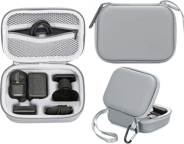 Wasserdichte Tragetasche für DJI Osmo Nano in Grau, PU-Aufbewahrungskoffer und Schutzhülle für Kamera-Zubehör - Bild 1