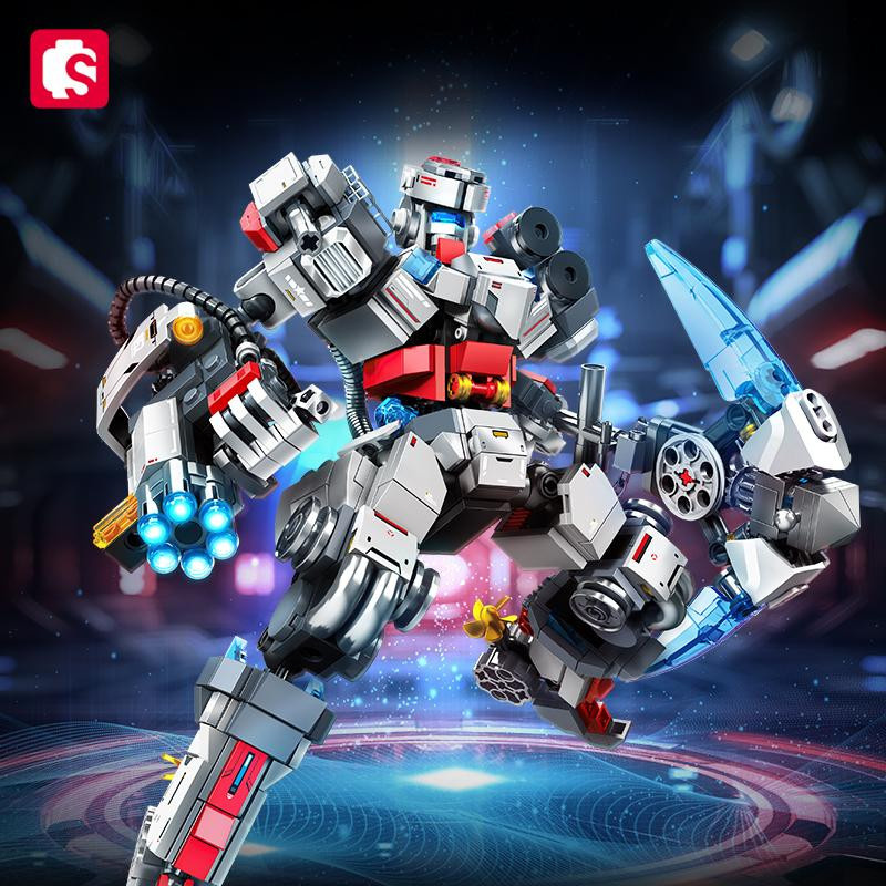 SEMBO BLOCK Kombinierbarer Verwandlungs-Mecha-Roboter, Bausteine-Sets, ab 6 Jahren - Bild 2
