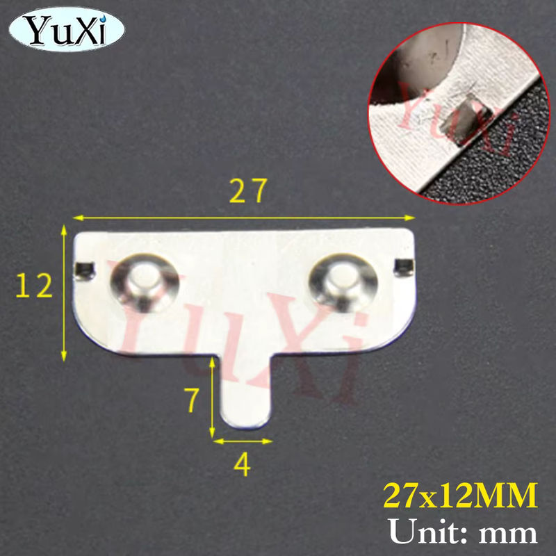 20 Stück Batterie-Federblatt AA-Kontaktblätter aus eisenvernickeltem Metall in Silber, Maße: 12 x 12 mm, 12 x 13 mm, 12 x 26,5 mm und 12 x 27,5 mm - Bild 6