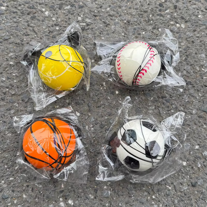 ZQNYCY Handgelenk-Rückprallbälle, Sport-Springbälle mit Schnur, Gummi, Set - Bild 4