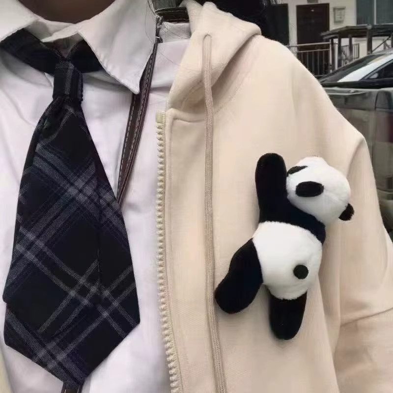 ZAKOL Panda-Brosche, Bunt, Unisex - Bild 2