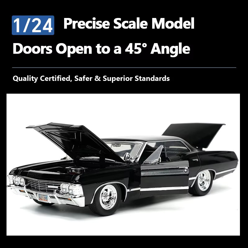 JADA Toys Supernatural 1967 Chevrolet Impala Sport Sedan, Druckgussmodell, Maßstab 1:24 - Bild 3