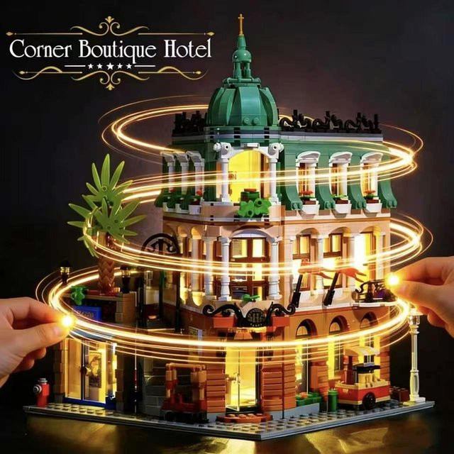 Yiran toy Boutique-Hotel Konstruktionsbaustein-Set 1365 Teile - Bild 1