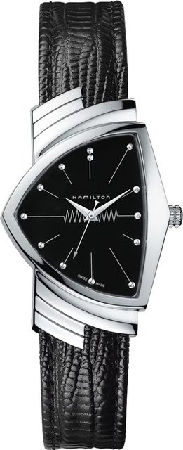Hamilton Armbanduhr Ventura, Quarz, Edelstahl, 32 mm, Leder, Unisex - Bild 1