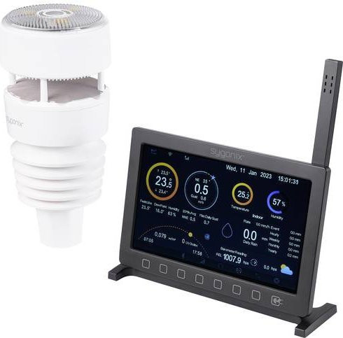 Sygonix SY-5479628 WLAN-Wetterstation mit 2-Tage-Vorhersage in Weiß - Bild 1