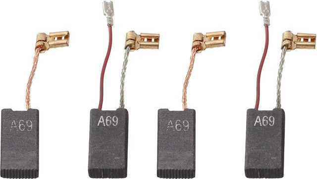 4 Stück Kohlebürsten für Bosch Bohrhammer 11235EVS, 11241EVS und 11248EVS in Schwarz - Bild 1