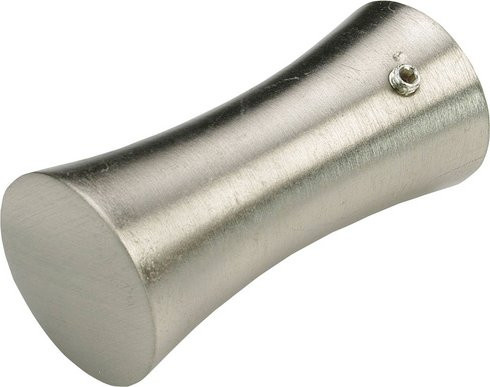 LIEDECO Endstück für Stangen, zylinderförmig, Silber, Durchmesser: 20 mm - Bild 1