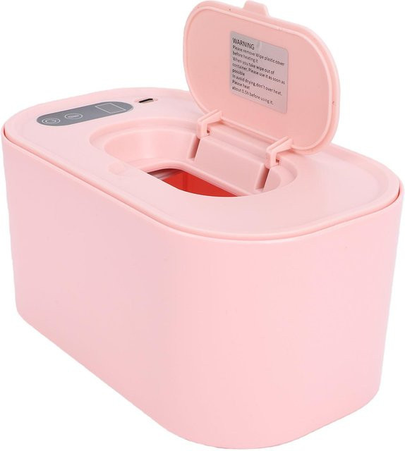 Feuchttuchwärmer für Babys mit Heizfunktion und Digitalanzeige in Rosa - Bild 1