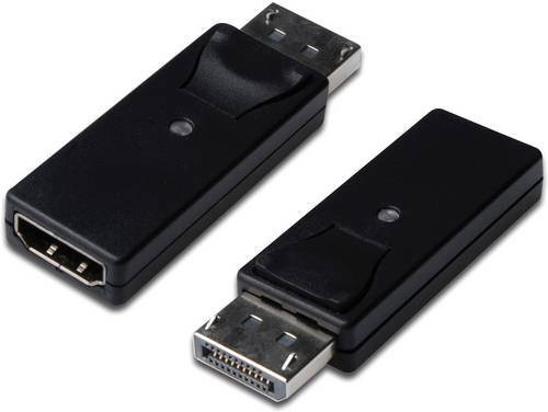 Digitus DisplayPort zu HDMI Adapter DB-340602-000-S Schwarz [1x DisplayPort Stecker - 1x HDMI Buchse] - Bild 2