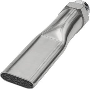 Riegler Lärmarme Flachdüse aus Messing in Silber, M12x1,25, Düsenbreite: 21,0 mm - Bild 1