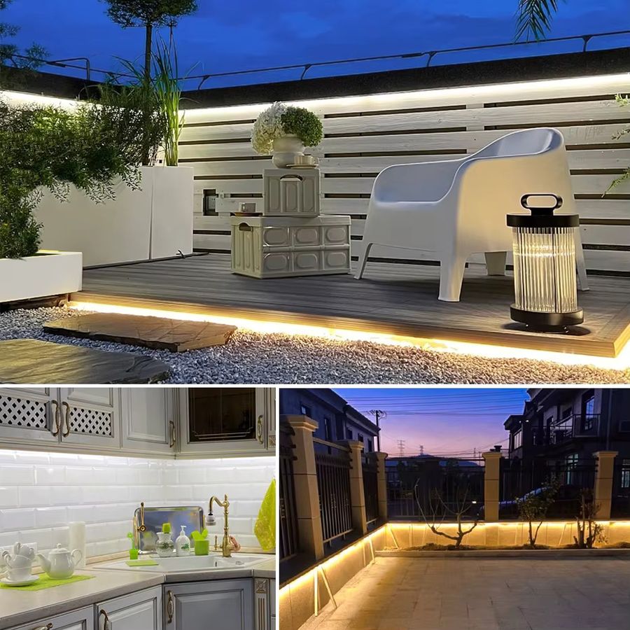 Gyarfas COB Neon Streifen Licht Wasserdicht mit 288 LEDs pro Meter aus Silikon für Garten und Pool - Bild 2