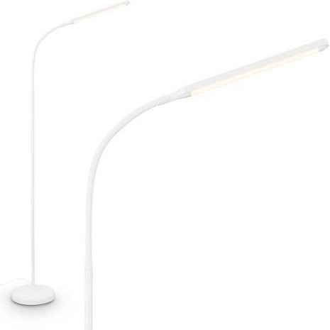 Briloner Mura LED-Stehleuchte Weiß, dimmbar und schwenkbar, Höhe: 135,2 cm, Durchmesser: 21 cm - Bild 1