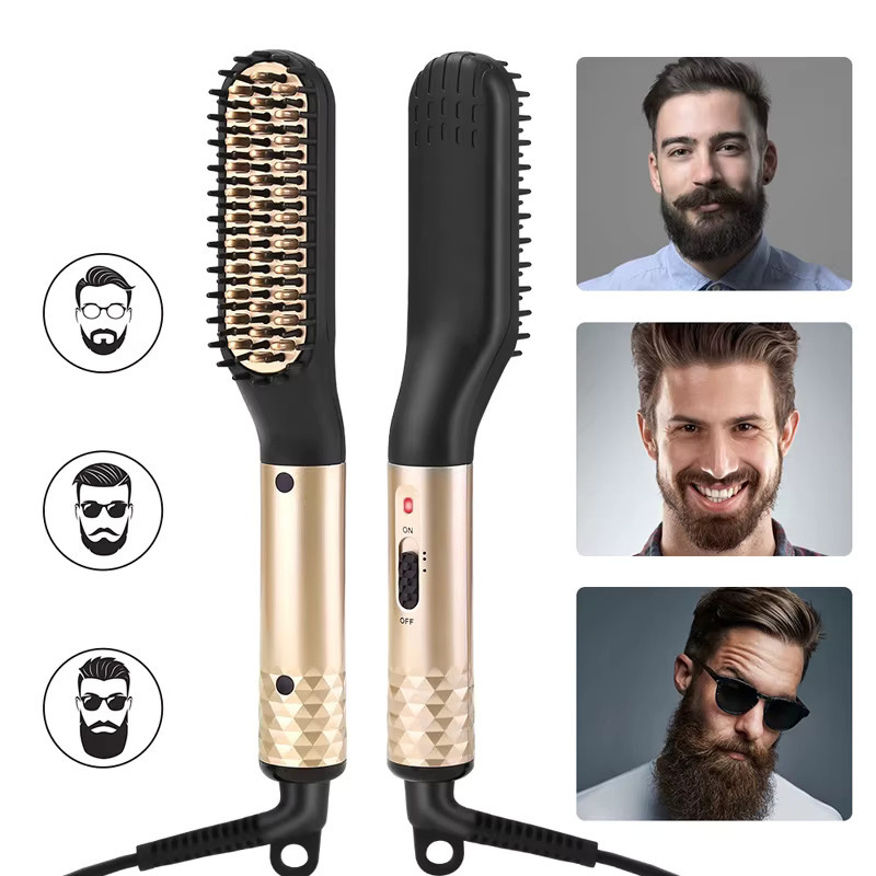 Elektrischer Heißer Kamm Haarglätter und Bartpflege, Herren - Bild 6