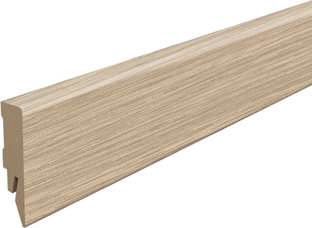 Egger Sockelleiste L627 Victoria Eiche Hellbraun aus MDF mit Clip-System, Höhe: 5,8 cm - Bild 1