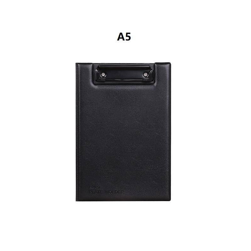 Yiran Furniture Klemmbrett aus PU-Leder in Schwarz für A4/A5 Dokumente als Schreibblock und Organizer für deinen Bürobedarf - Bild 2
